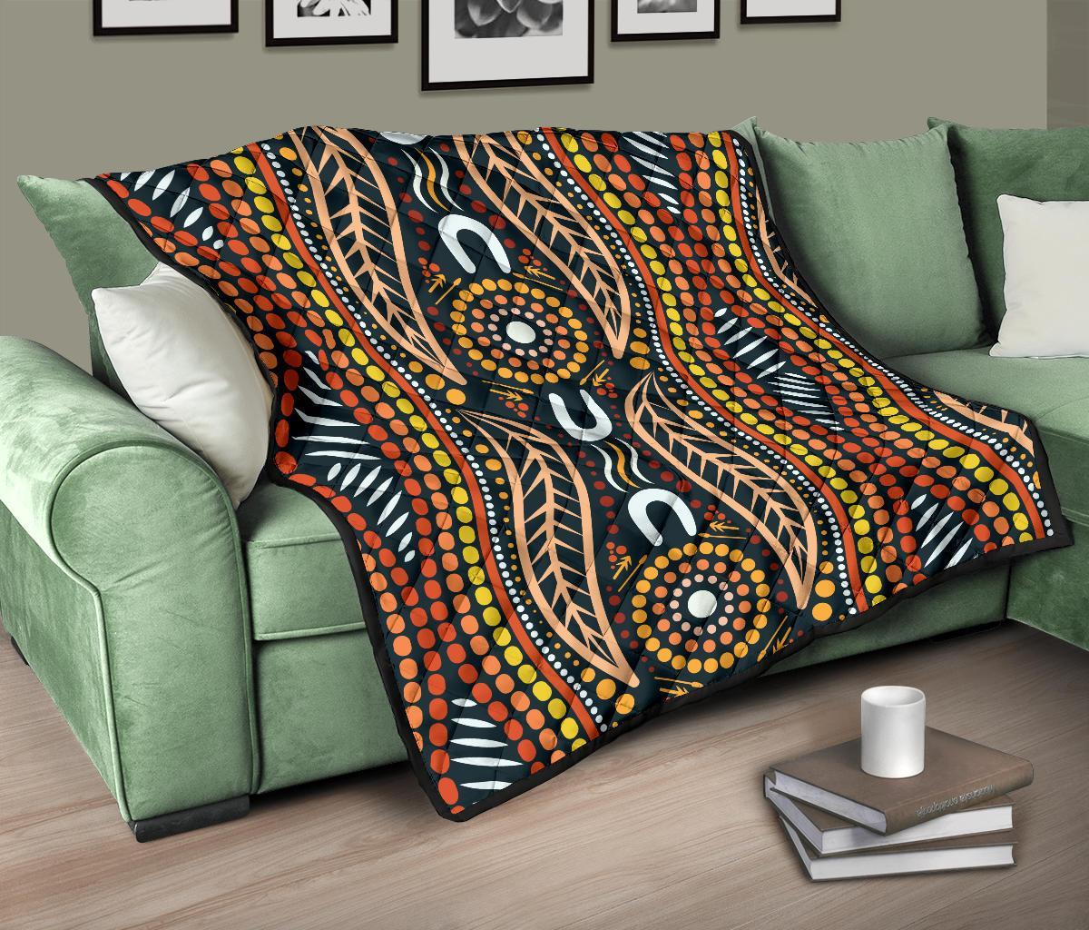 aboriginal-premium-quilt-indigenous-dot-painting