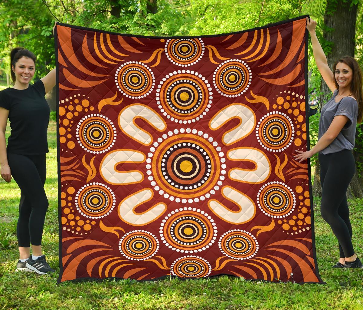 aboriginal-premium-quilt-circle-flowers-patterns-ver02