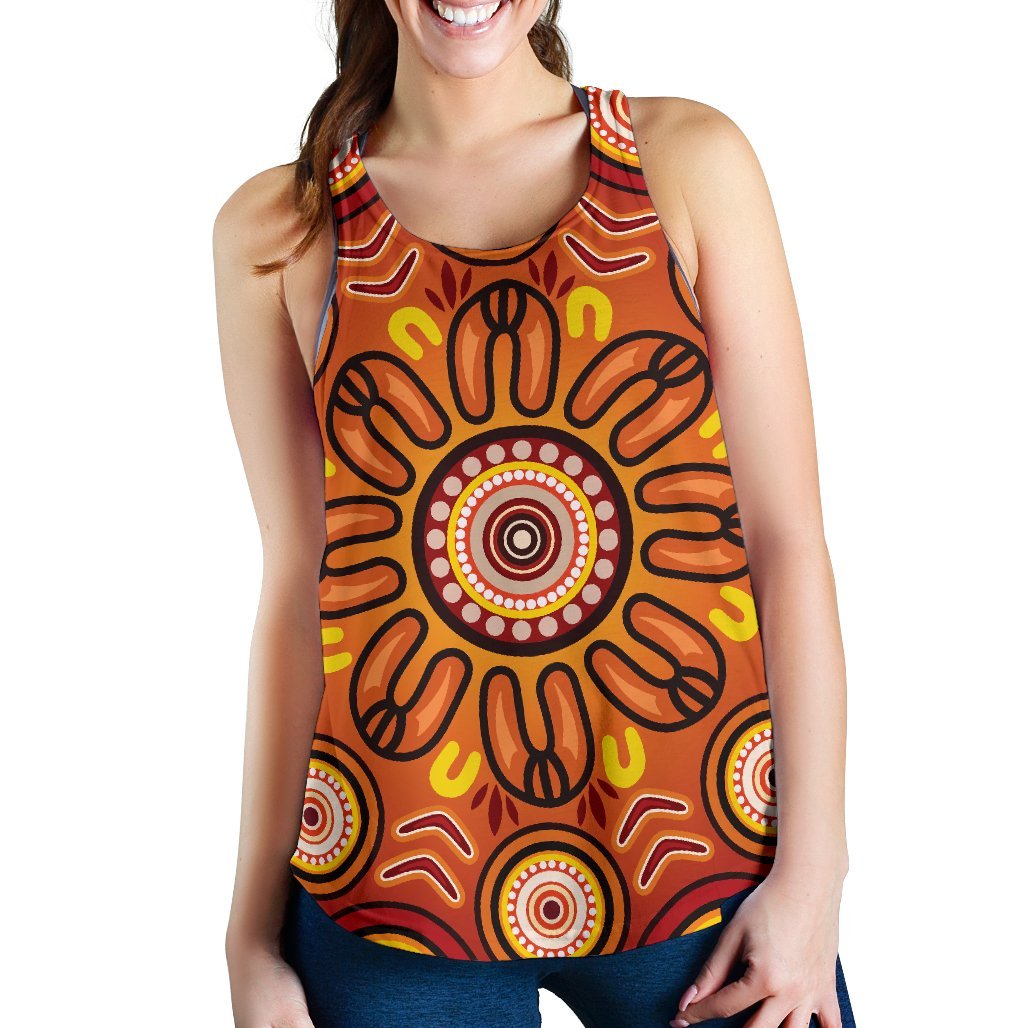 aboriginal-womens-racerback-tank-circle-flowers-patterns-ver01