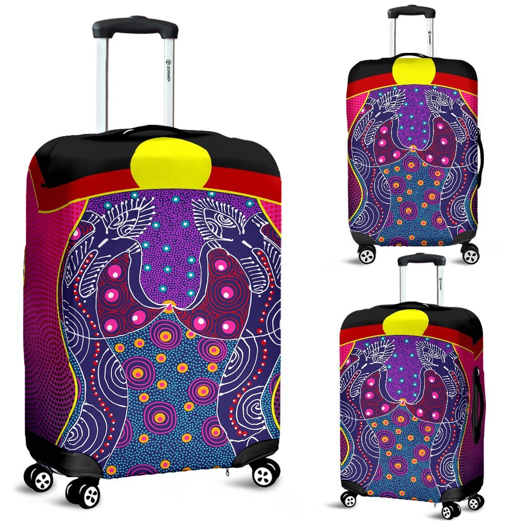 luggage-cover-aboriginal-sublimation-dot-pattern-style-violet