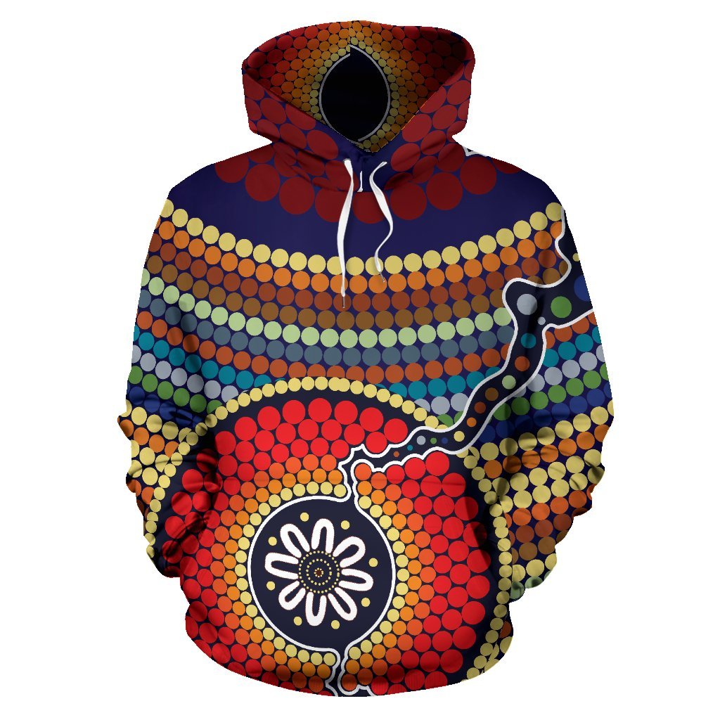 hoodie-aboriginal-dot-painting-hoodie-ver11-unisex