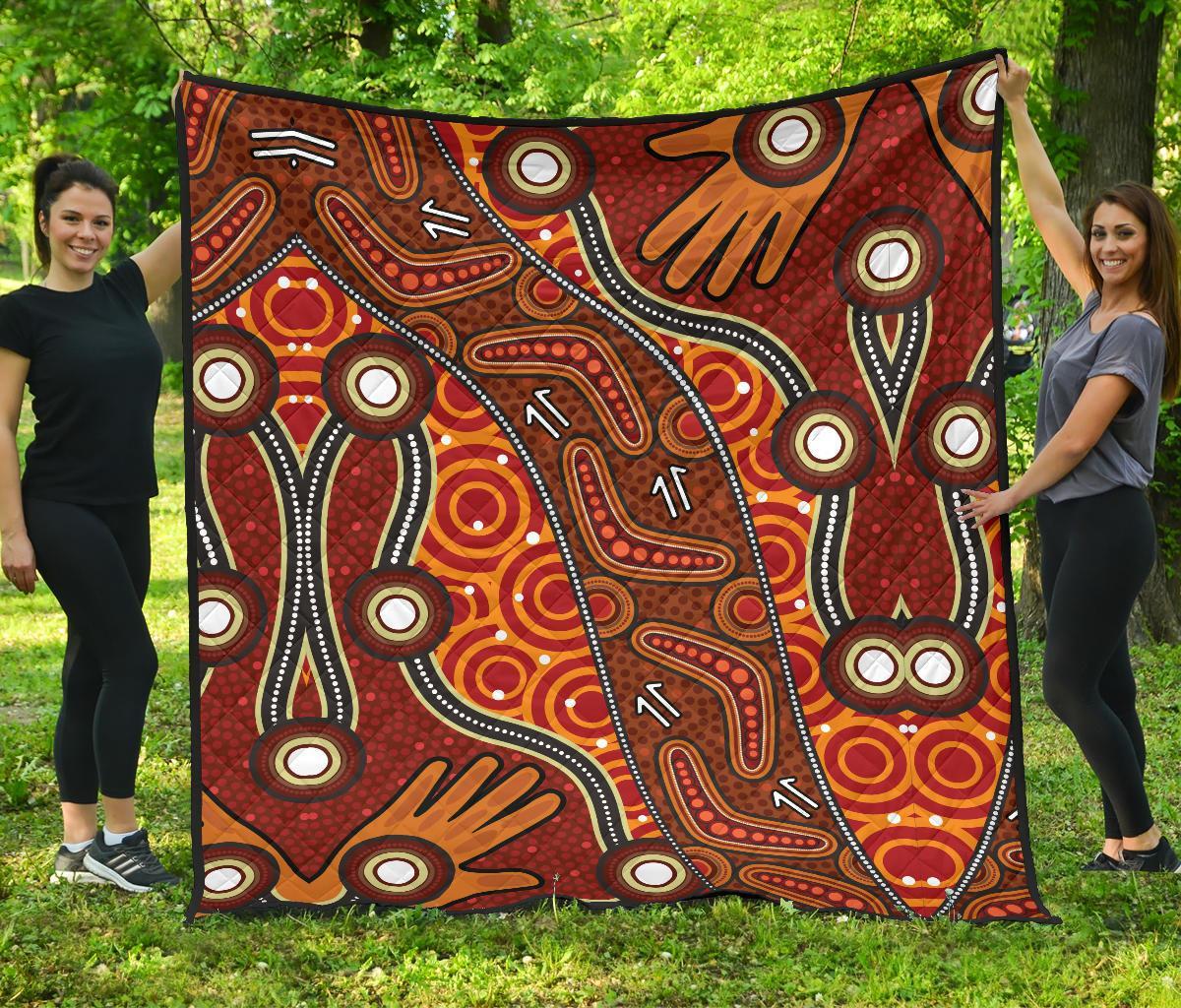 aboriginal-premium-quilt-indegenous-dot-painting-art