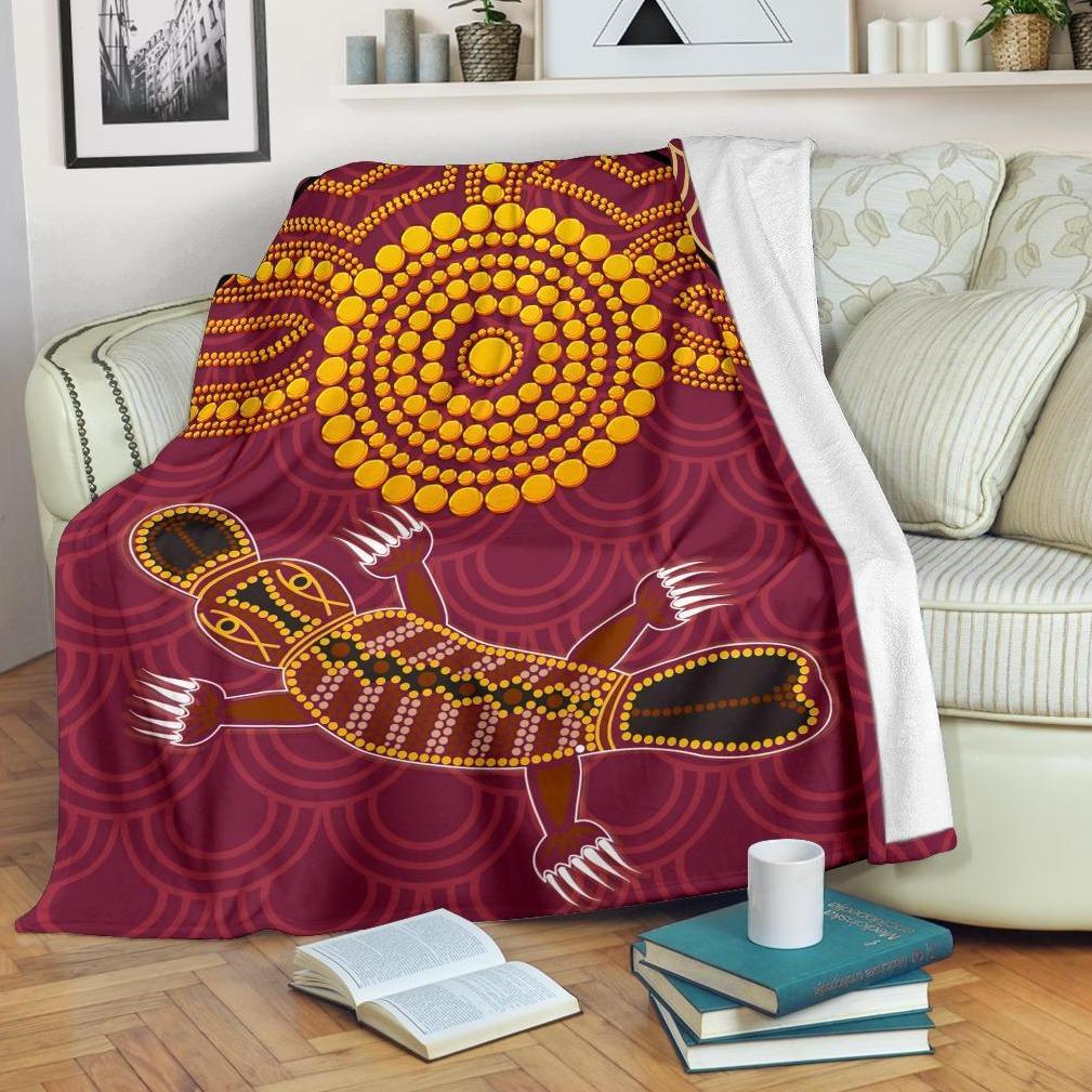 aboriginal-premium-blanket-aboriginal-platypus