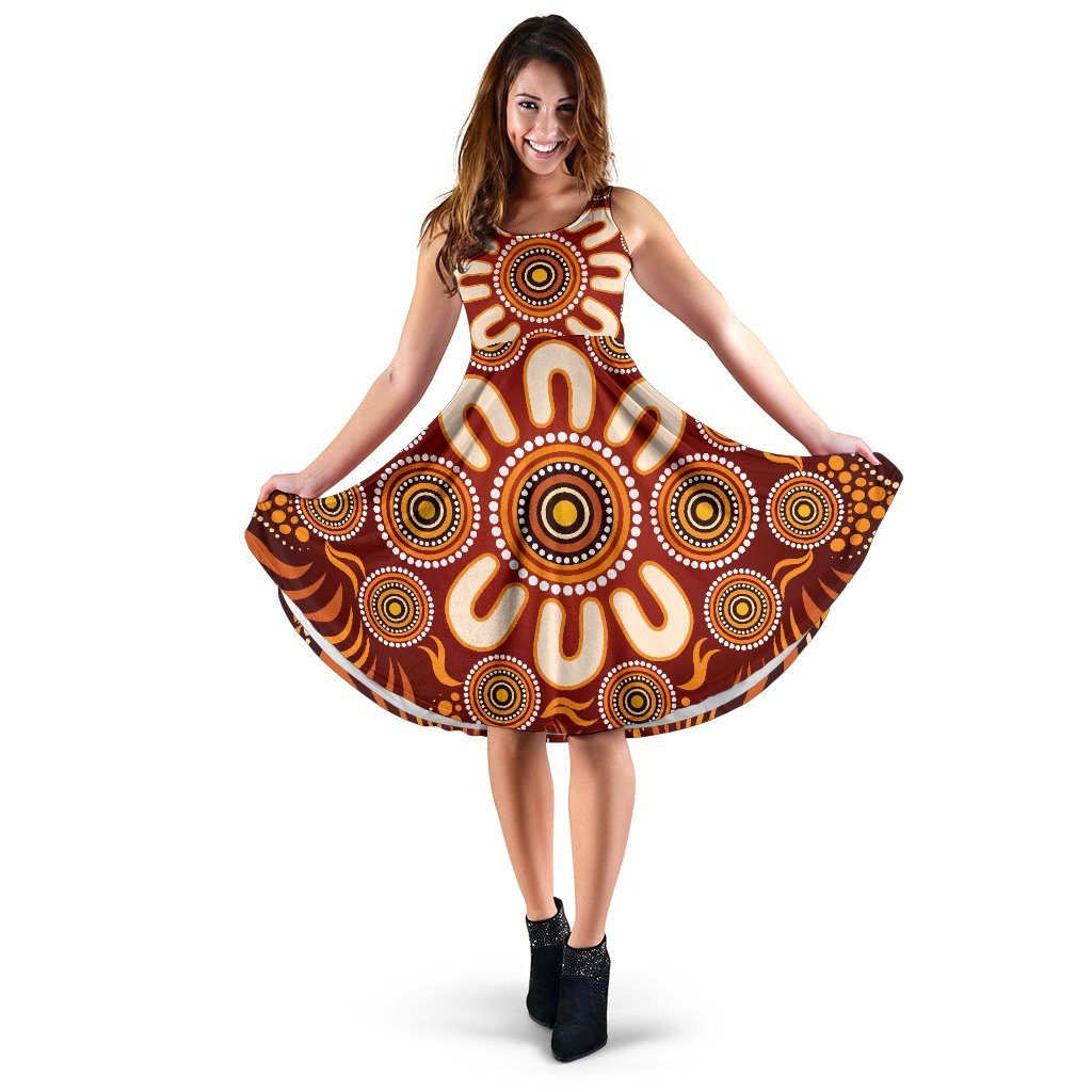 aboriginal-womens-dress-circle-flowers-patterns-ver02