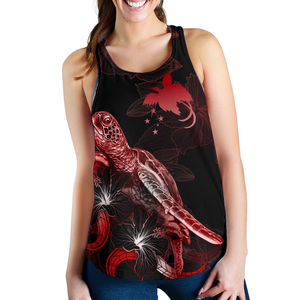 papua-new-guinea-polynesian-women-tank-top-turtle-with-blooming-hibiscus-red