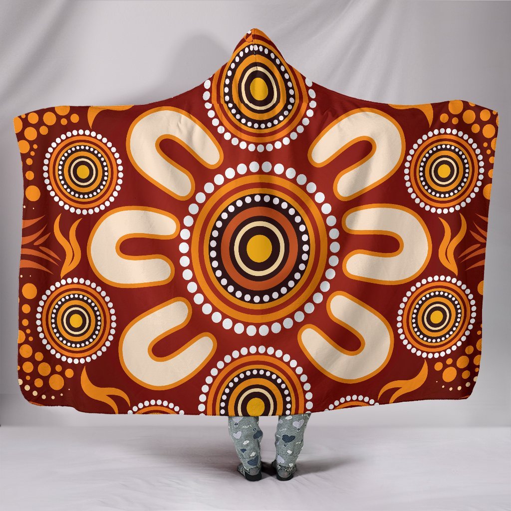 aboriginal-hooded-blanket-circle-flowers-patterns-ver02