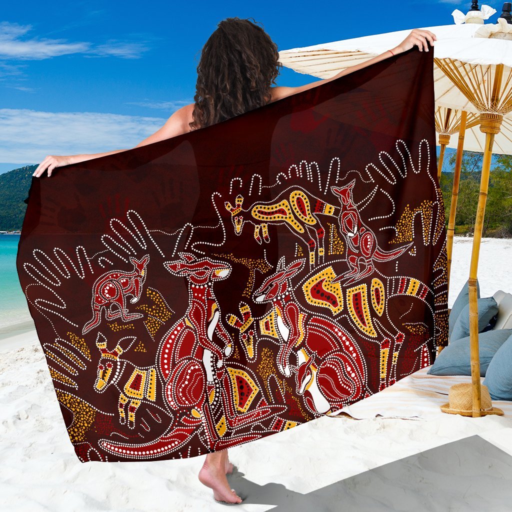 aboriginal-sarong-kangaroo-family-with-hand-art