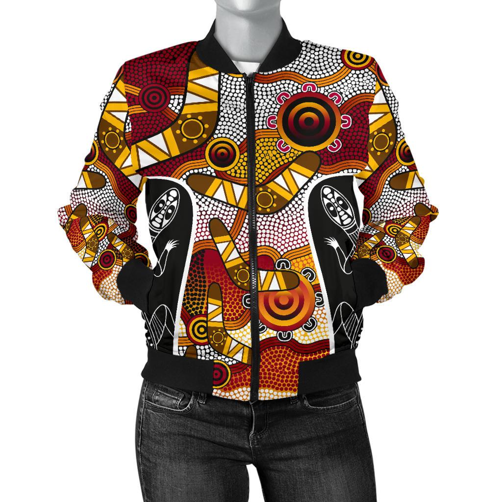bomber-jacket-aboriginal-dot-painting-lizard-jacket-women