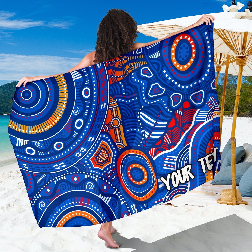 custom-text-aboriginal-sarongs-indigenous-footprint-patterns-blue-color