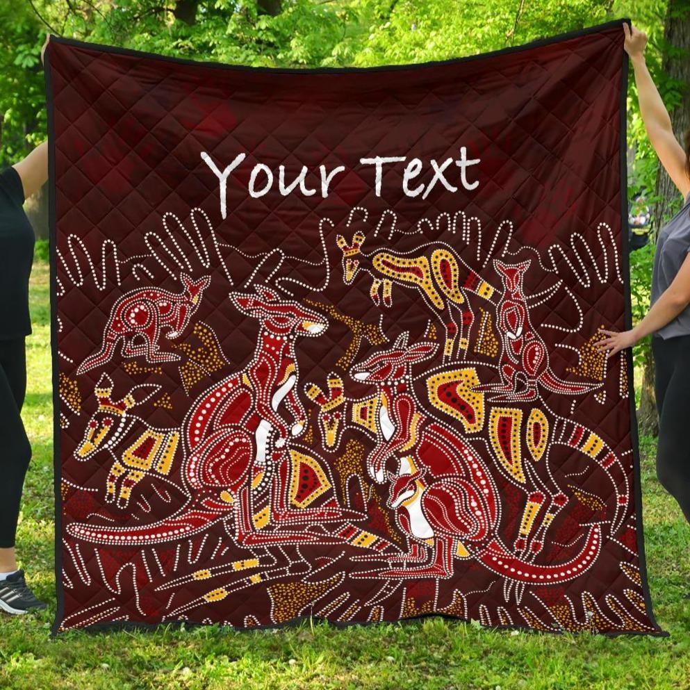 custom-aboriginal-premium-quilt-kangaroo-family-with-hand-art