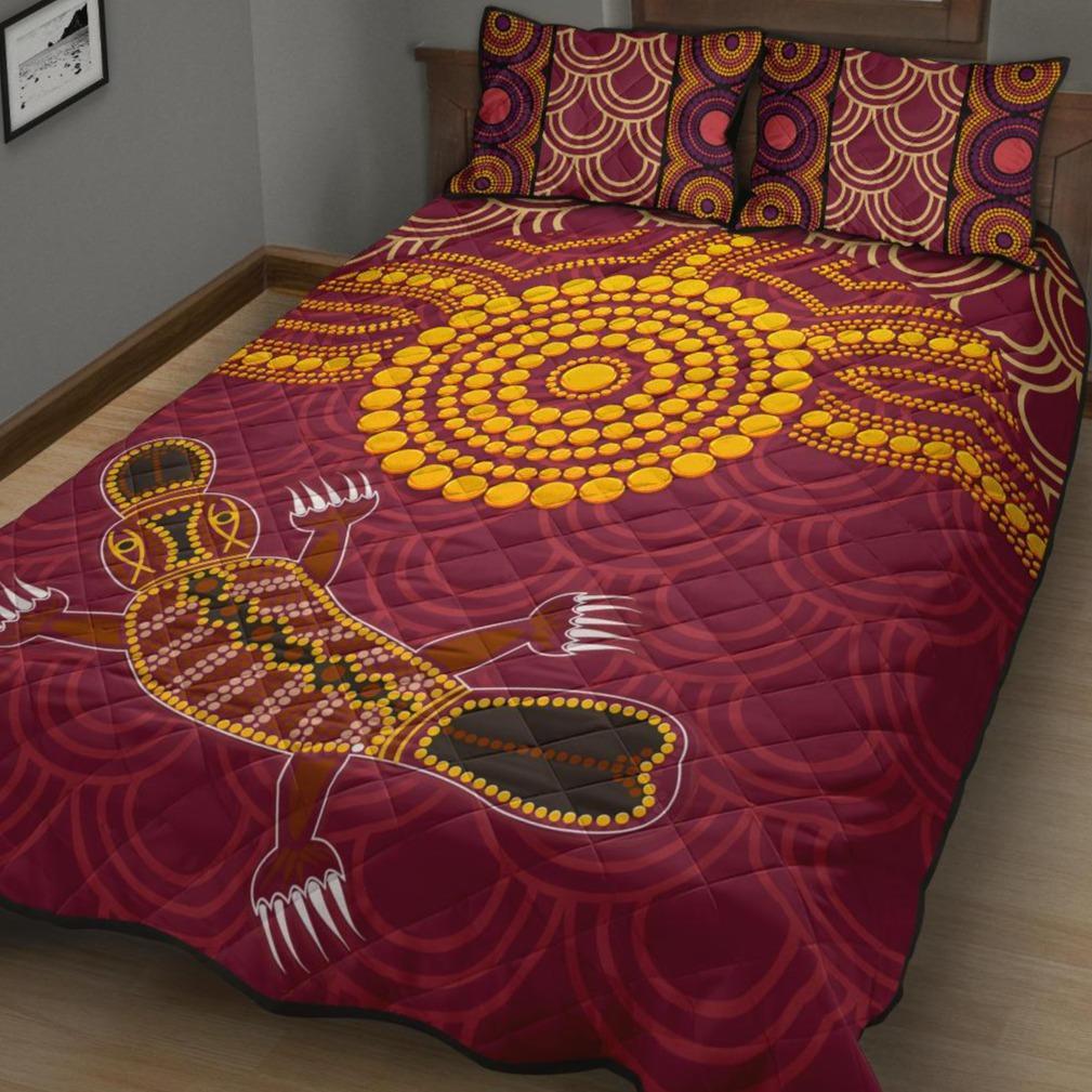 aboriginal-quilt-bed-set-aboriginal-platypus