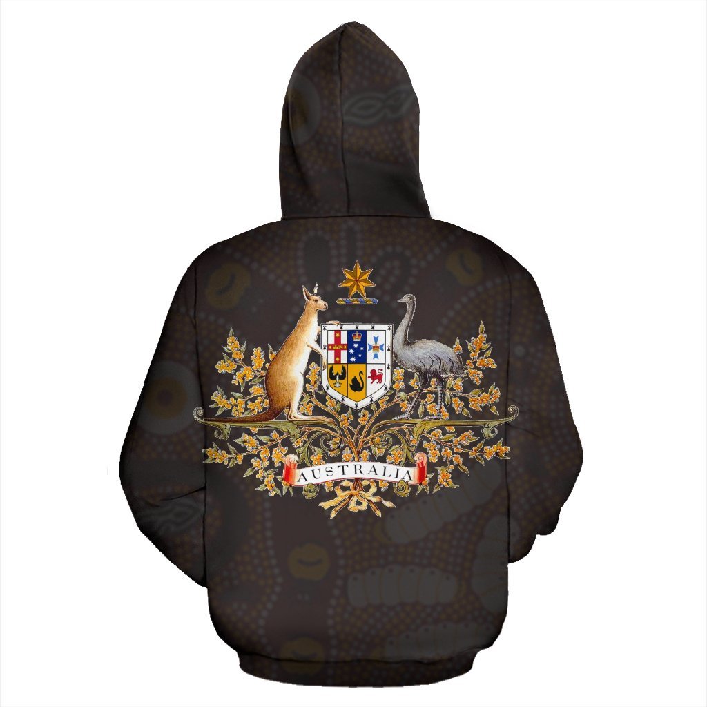 aboriginal-hoodie-australian-coat-of-arms-aussie-hoodie-dot-painting