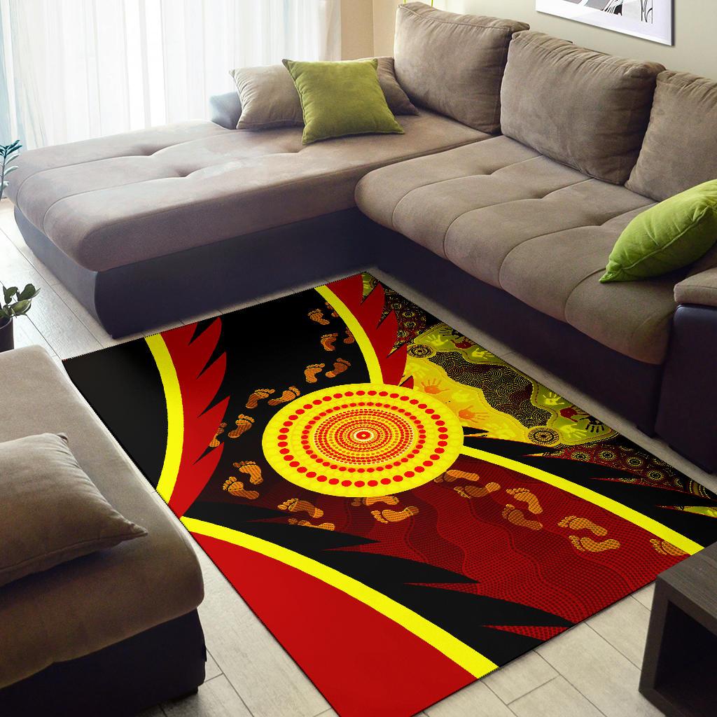 aboriginal-area-rug-indigenous-flag-with-footprint-hand-art
