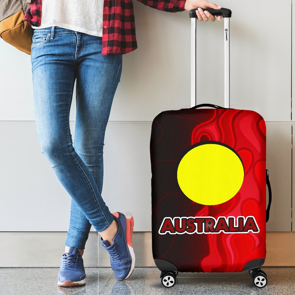 luggage-cover-aboriginal-patterns-suitcase-sun-australia-flame