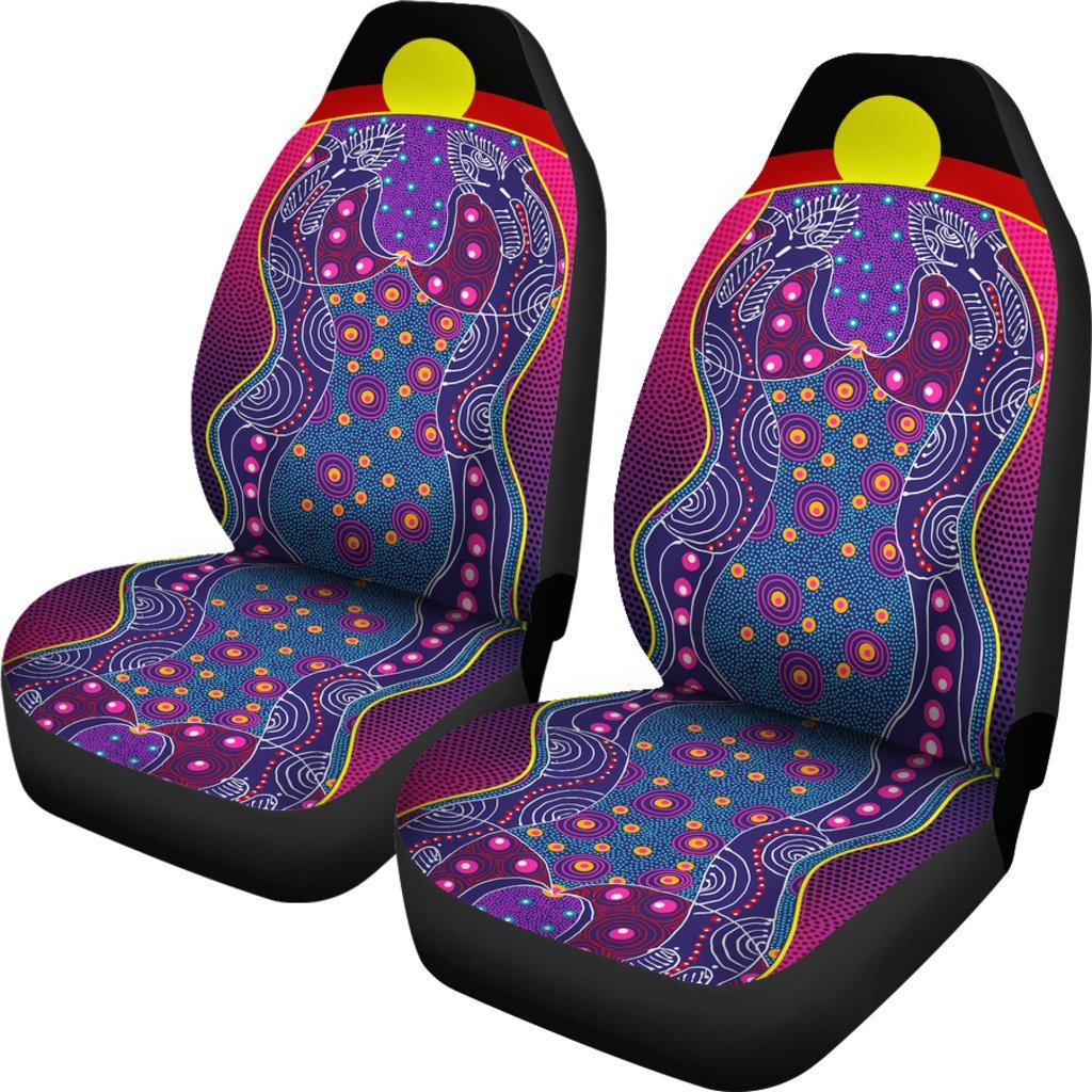 car-seat-cover-aboriginal-sublimation-dot-pattern-style-violet