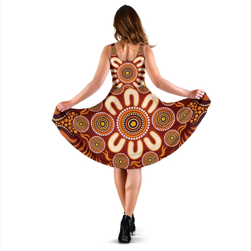 aboriginal-womens-dress-circle-flowers-patterns-ver02