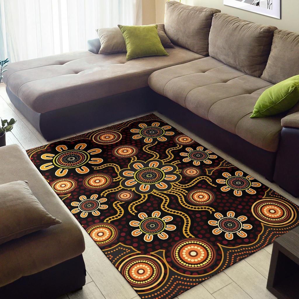 area-rug-aboriginal-flower-dot-painting