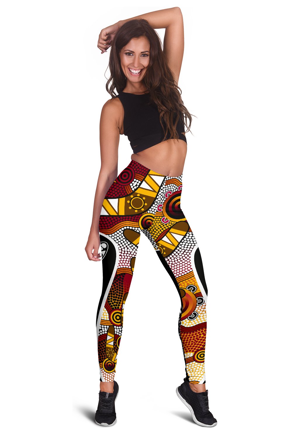 leggings-aboriginal-dot-painting-lizard-tight-pants-women