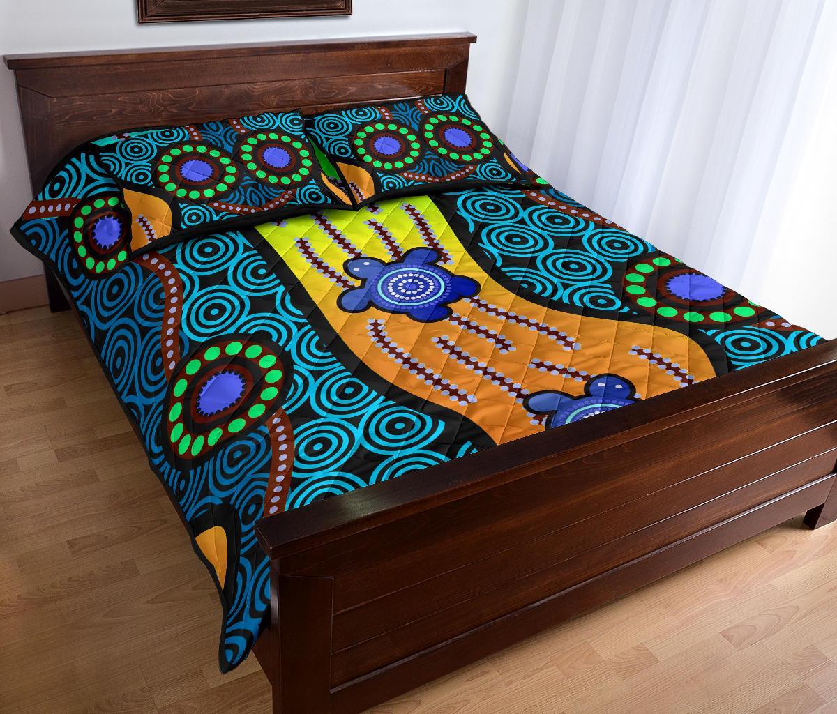 quilt-bed-set-aboriginal-turtle