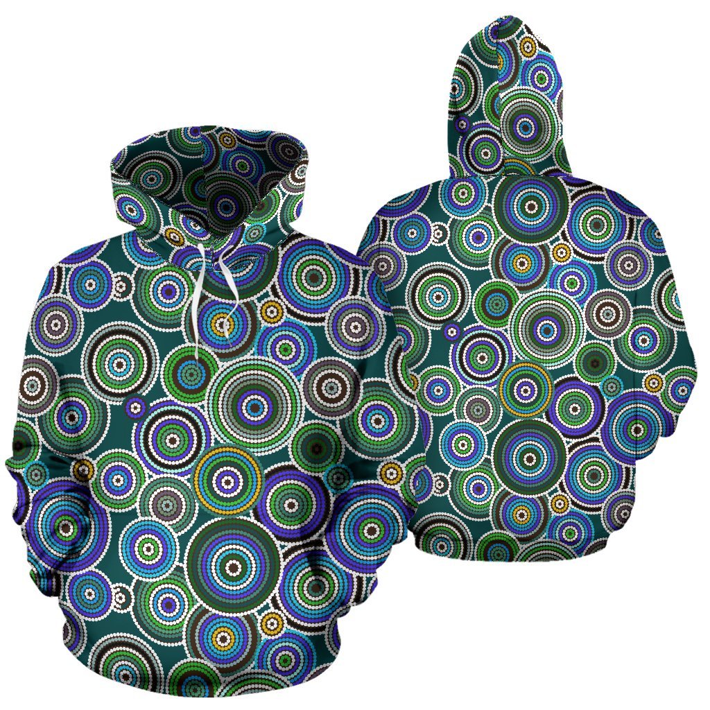hoodie-aboriginal-dot-painting-hoodie-ver14-unisex