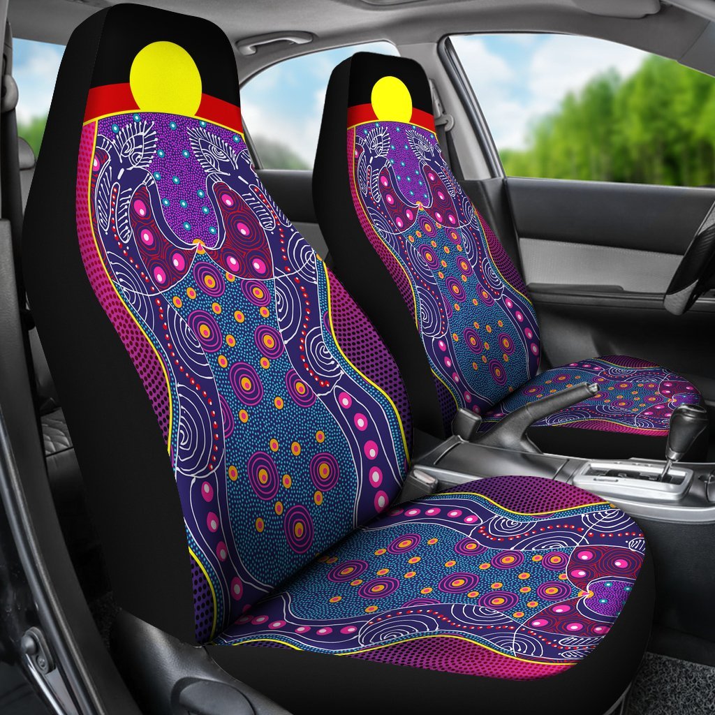 car-seat-cover-aboriginal-sublimation-dot-pattern-style-violet
