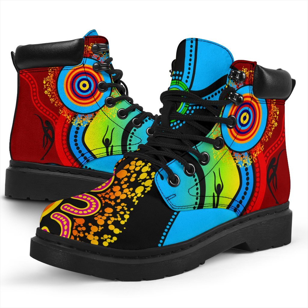 aboriginal-boots-circle-patterns-indigenousblue-dream-all-season
