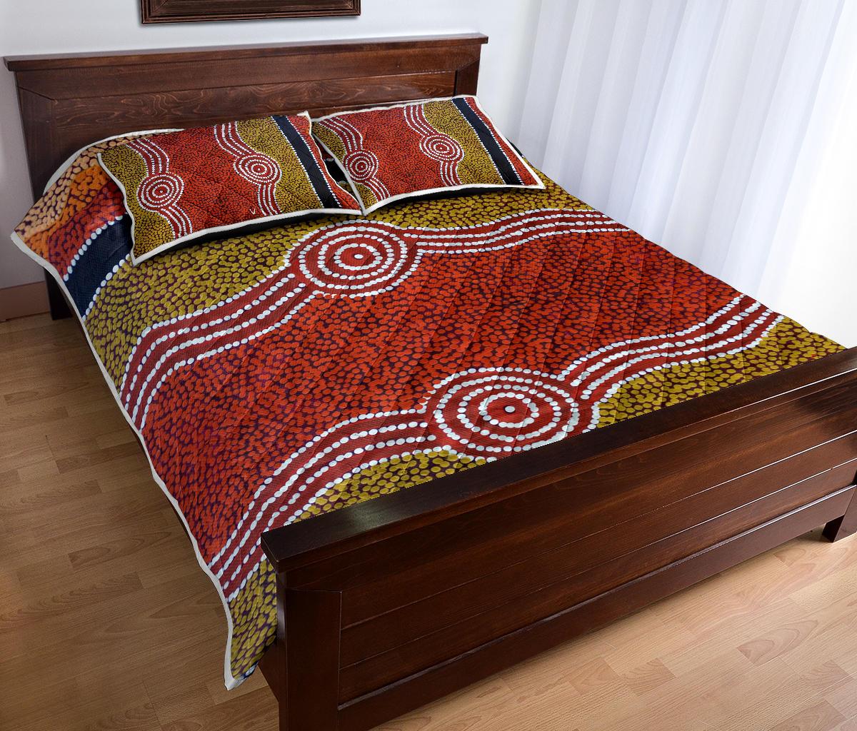 quilts-bed-set-aboriginal-dot-style