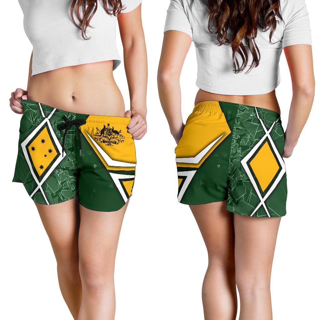 womens-shorts-aussie-flag-green