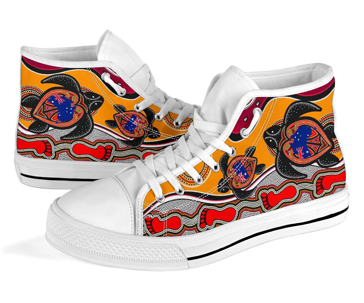 canvas-shoes-aboriginal-patterns-shoes-turtle-high-top