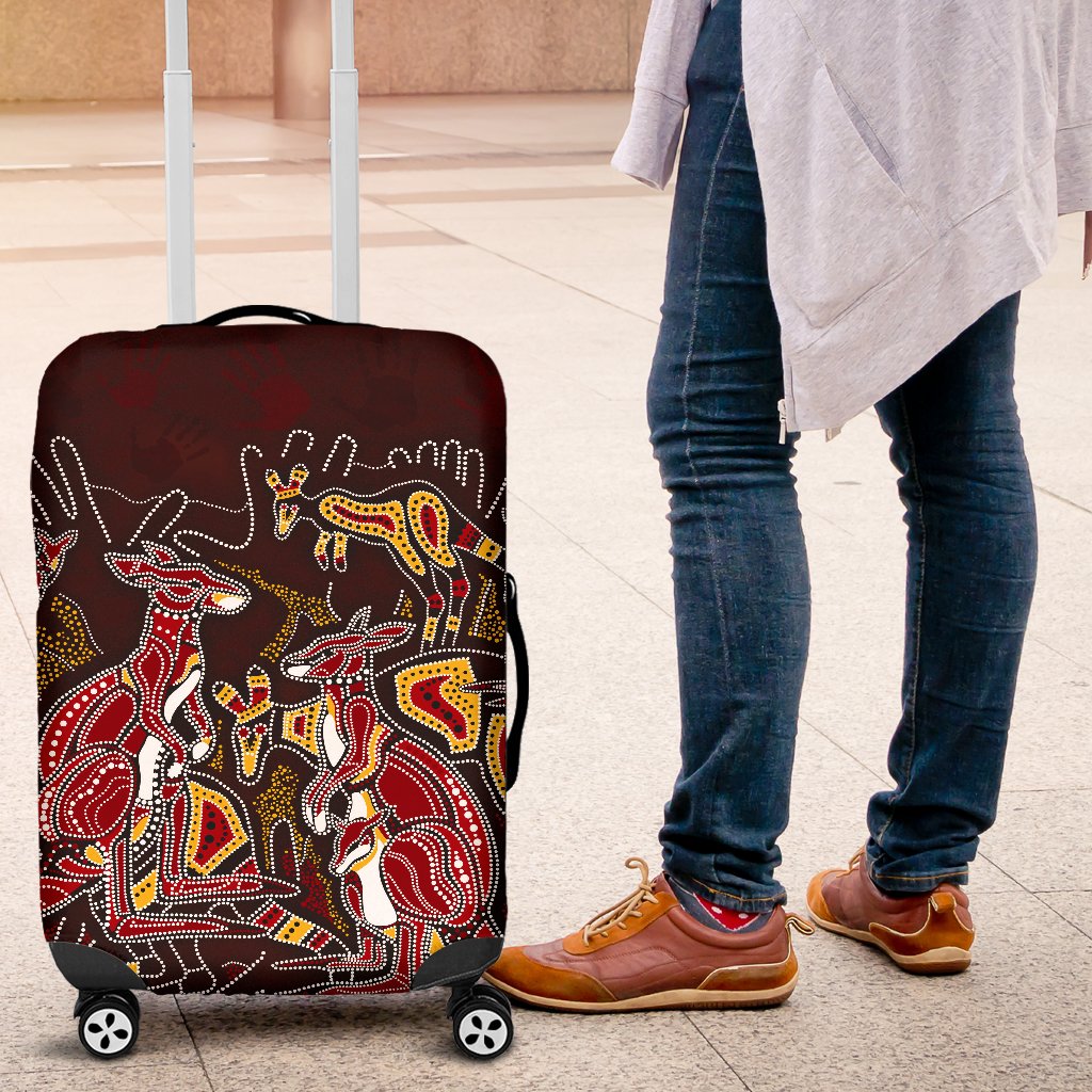 aboriginal-luggage-covers-kangaroo-family-with-hand-art