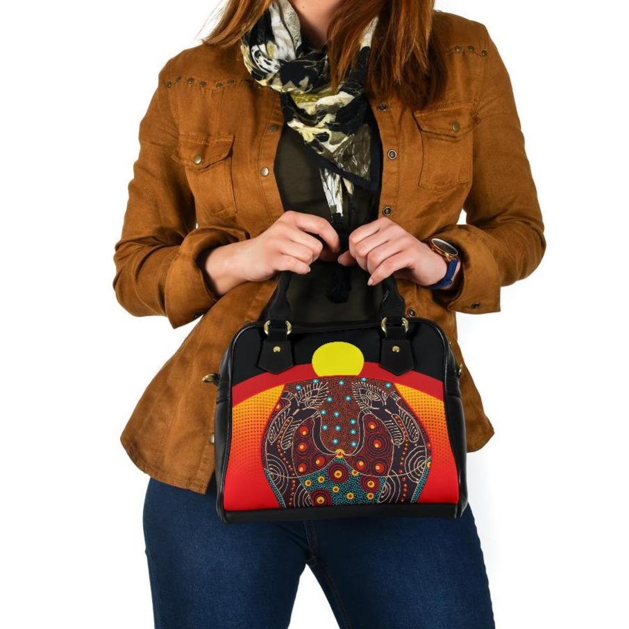 shoulder-handbag-aboriginal-sublimation-dot-pattern-style-red