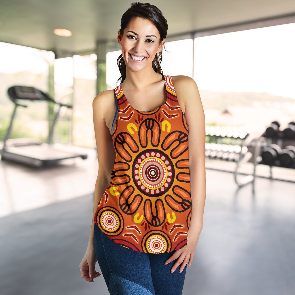 aboriginal-womens-racerback-tank-circle-flowers-patterns-ver01