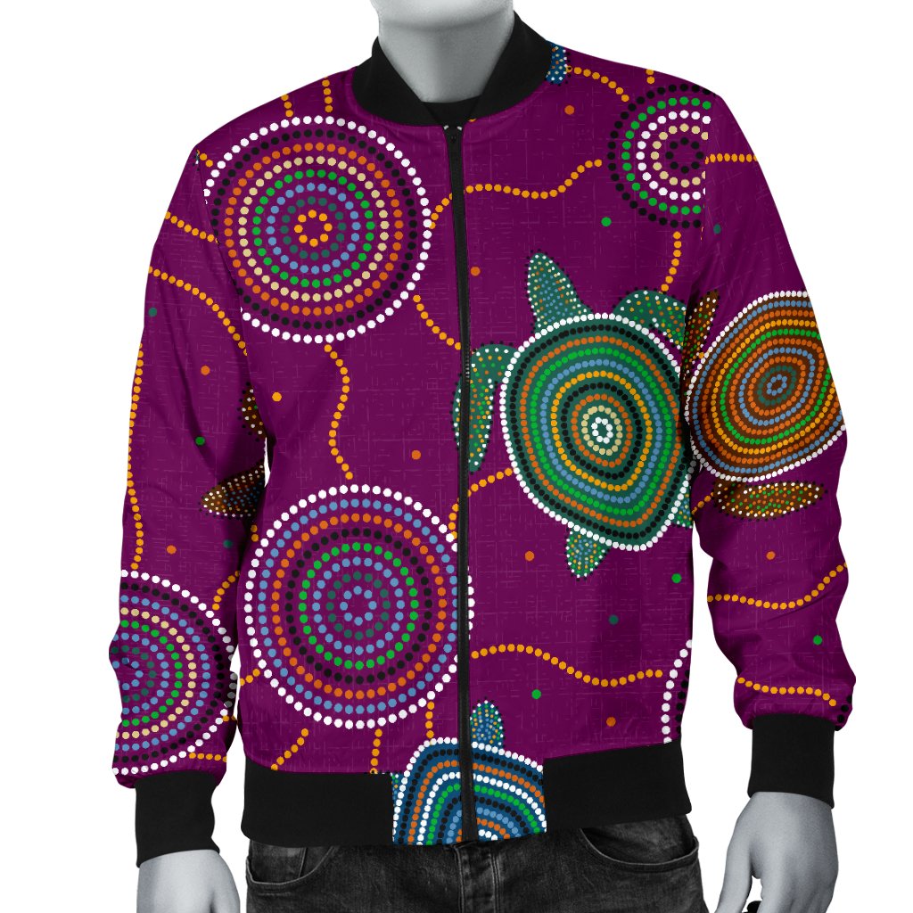 men-bomber-jacket-aboriginal-turtle-purple-australia-dot-patterns