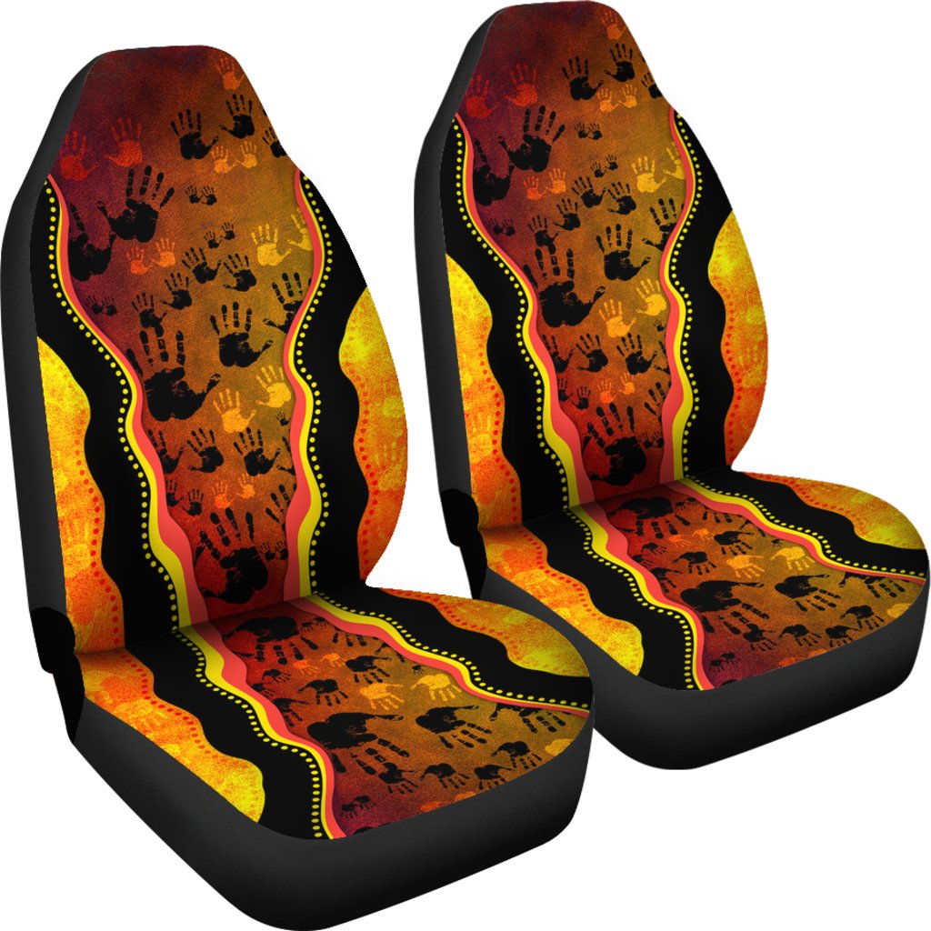 car-seat-covers-aboriginal-rock-painting-hand-art-golden-style
