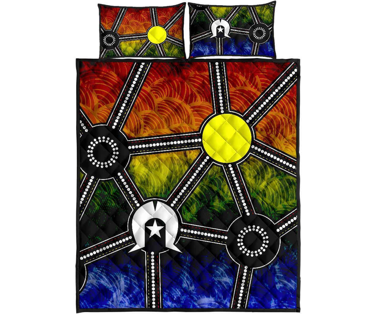 naidoc-week-2021-quilt-bed-set-aboriginal-geometric-style
