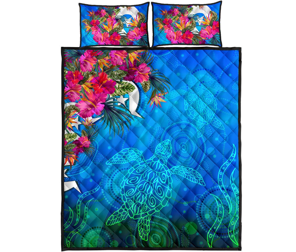 qui-bed-set-torres-strait-blue-sea-with-hibiscus