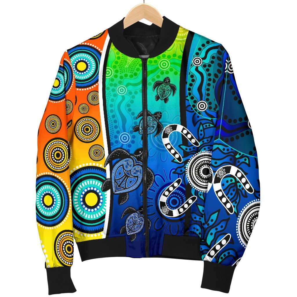 aboriginal-mens-bomber-jacket-indigenous-turtle-dot-painting-art