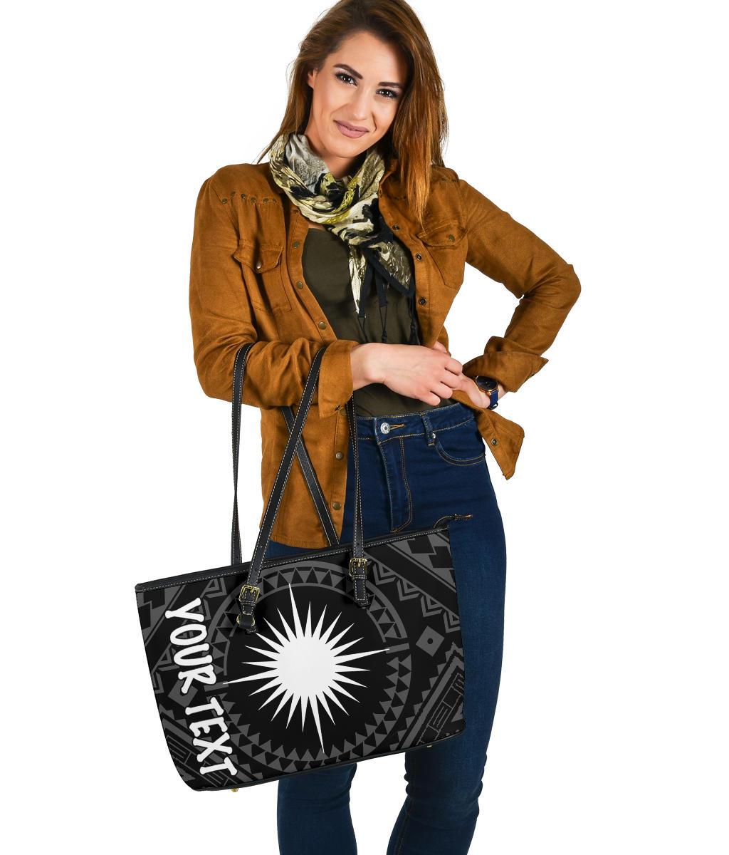 marshall-large-leather-tote-bag-marshall-seal-with-polynesian-tattoo-style-black