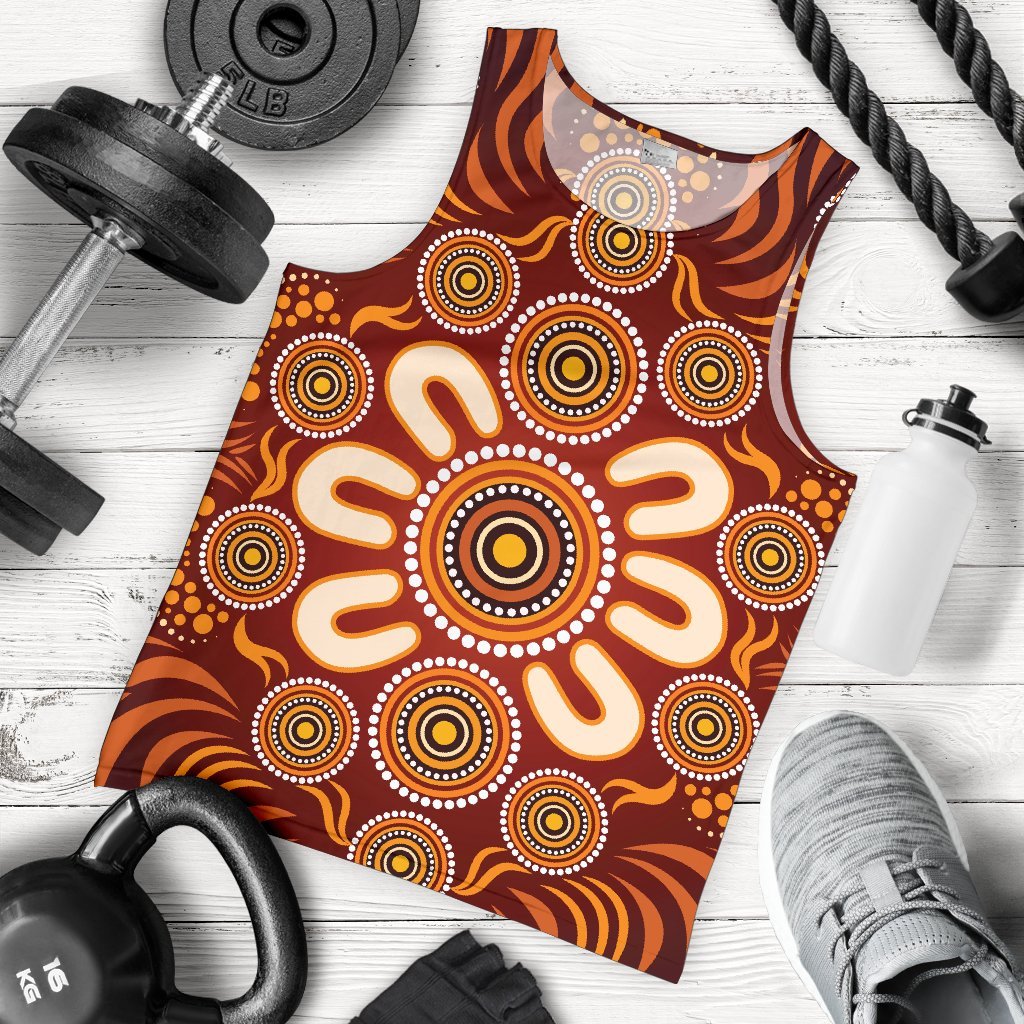 aboriginal-mens-tank-top-circle-flowers-patterns-ver02