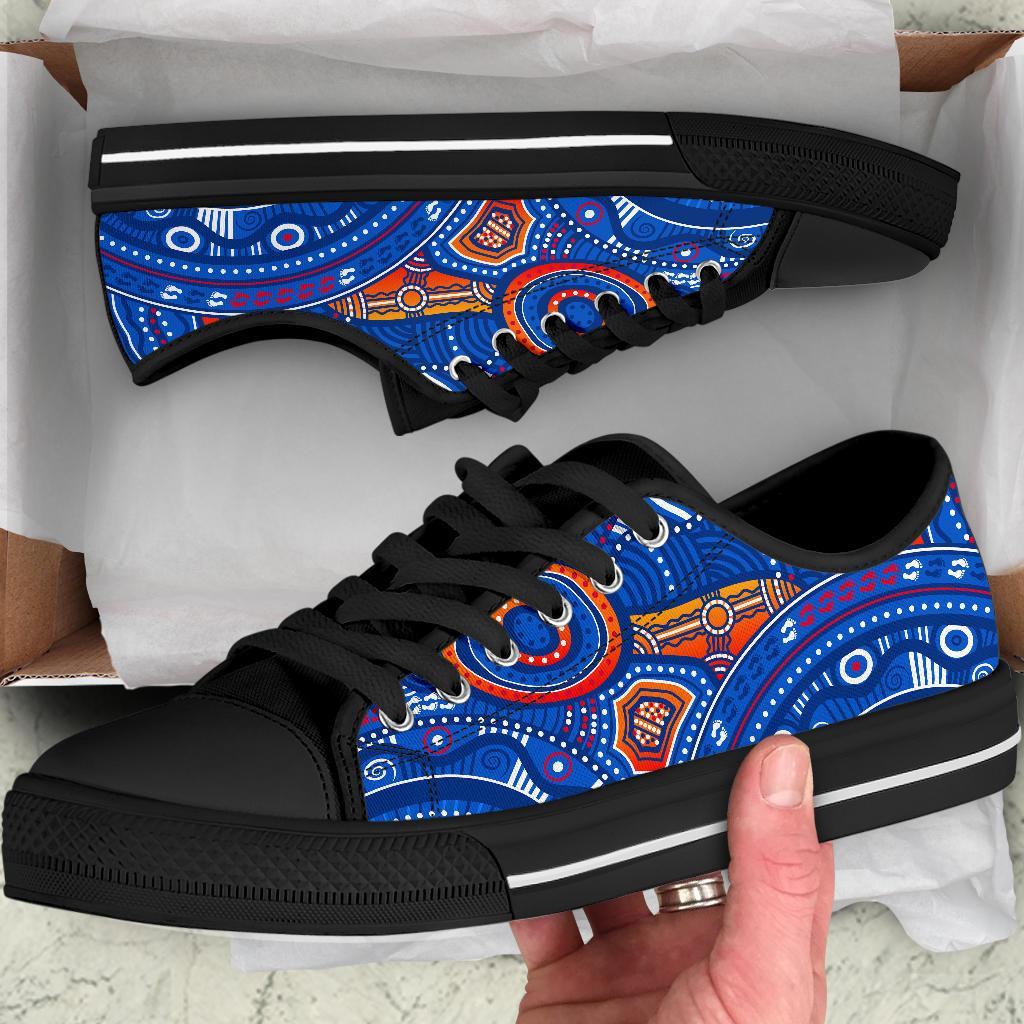 aboriginal-low-top-shoe-indigenous-footprint-patterns-blue-color