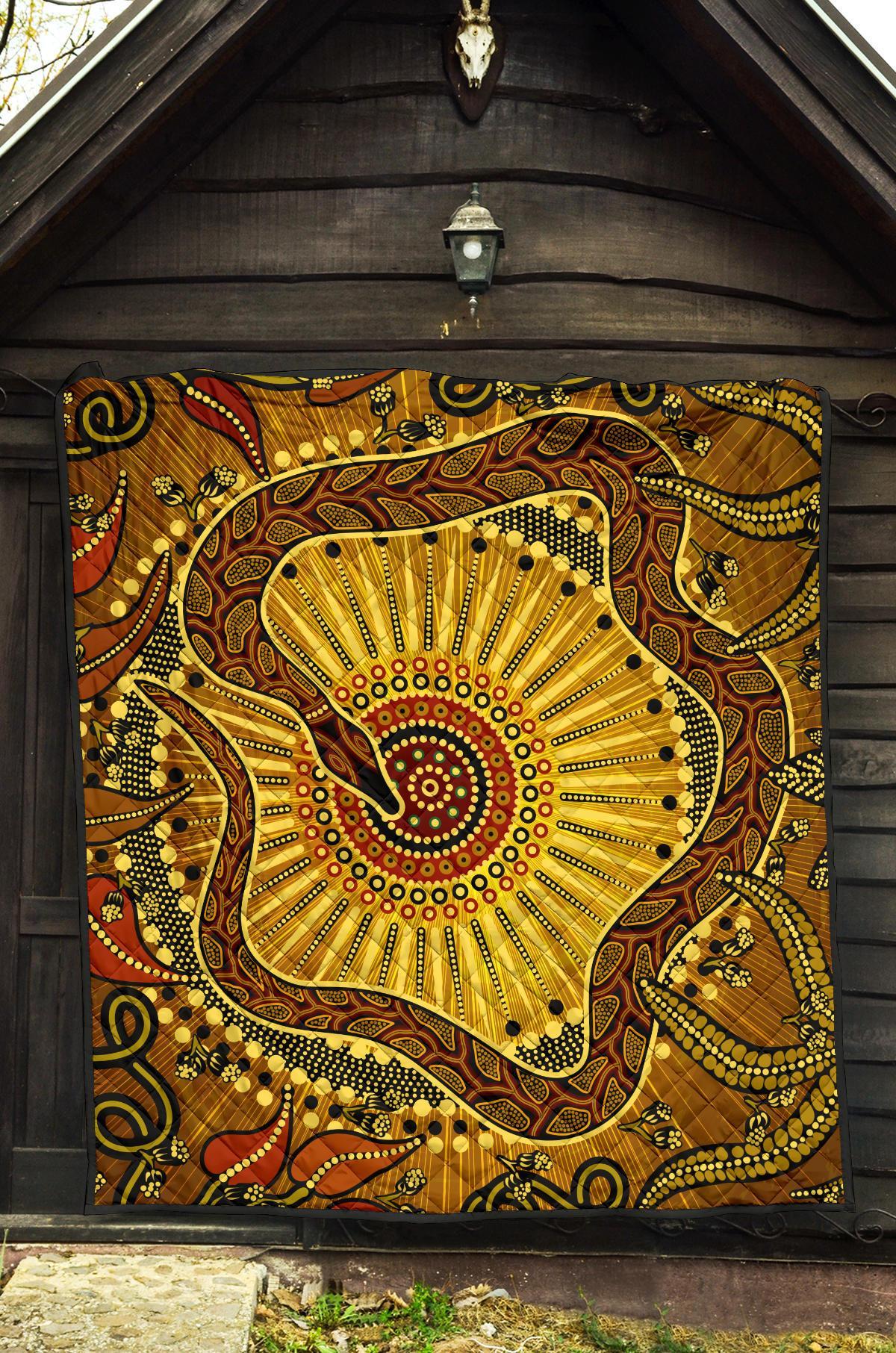 aboriginal-premium-quilt-indigenous-snake-rainbow-serpent