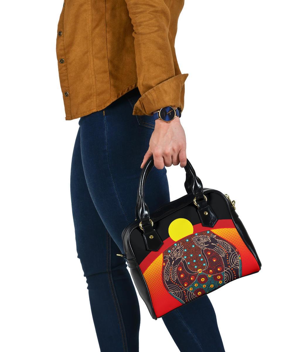 shoulder-handbag-aboriginal-sublimation-dot-pattern-style-red