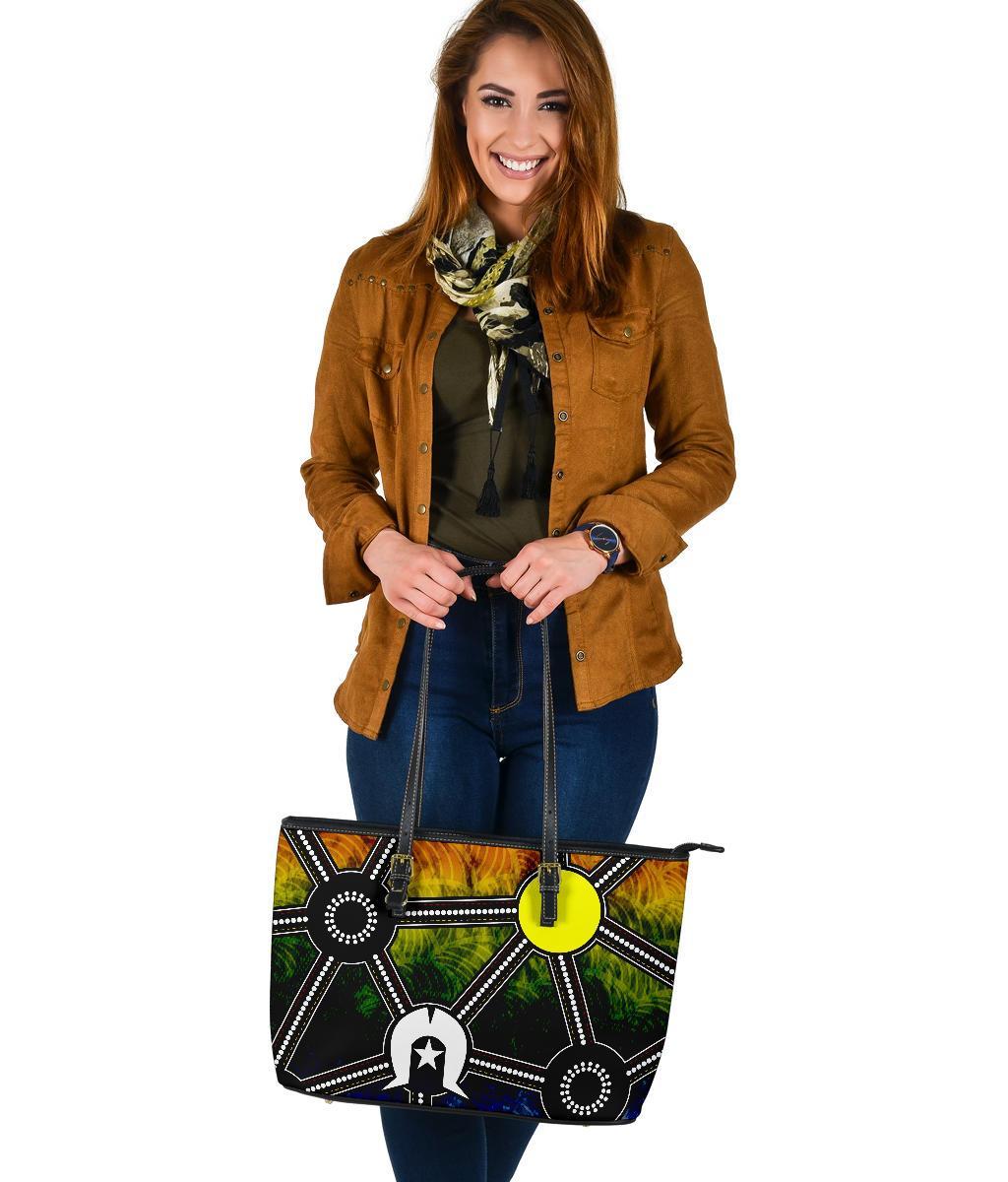 naidoc-week-2021-large-leather-tote-bag-aboriginal-geometric-style