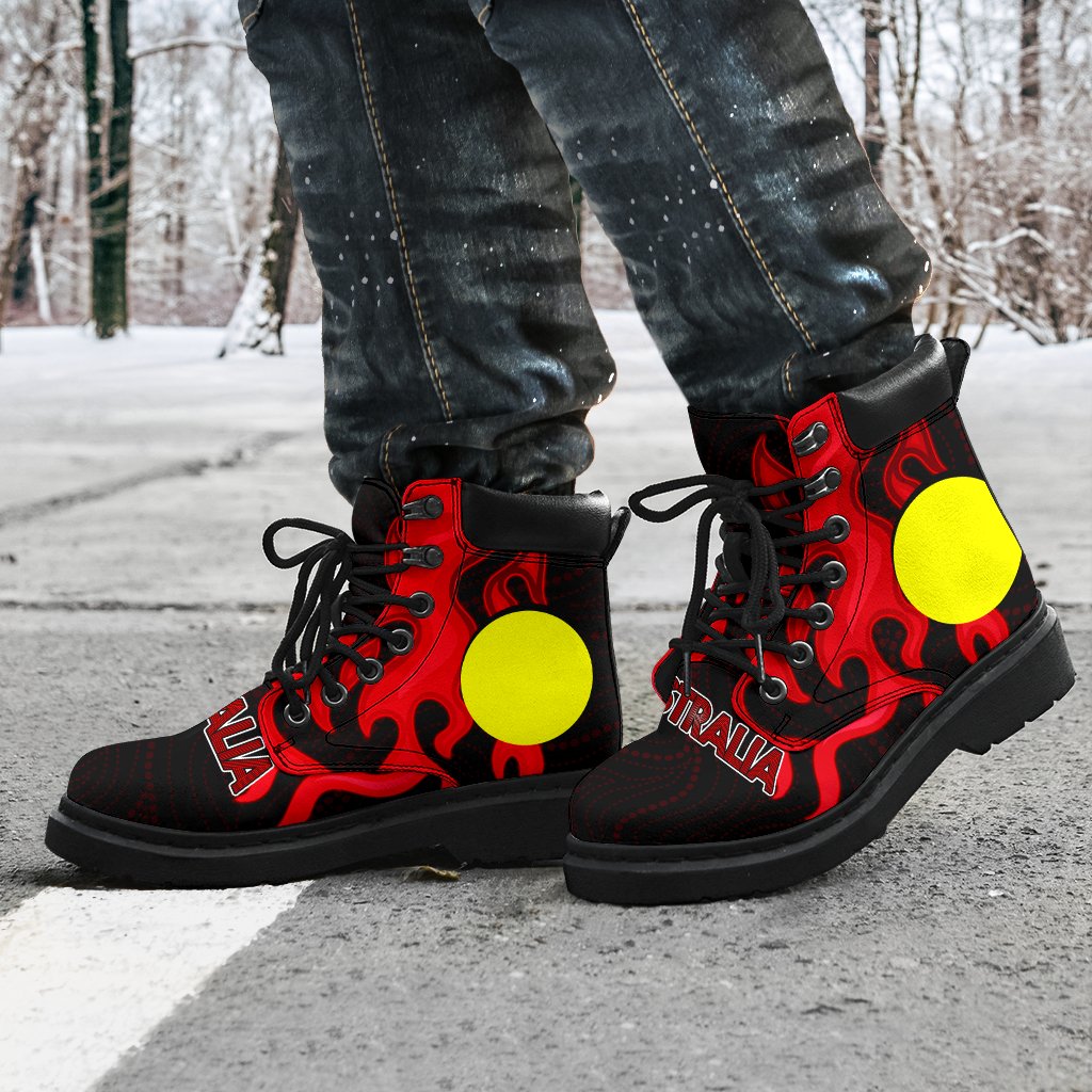 aboriginal-boots-flame-sun-patterns-indigenous-colors-all-season