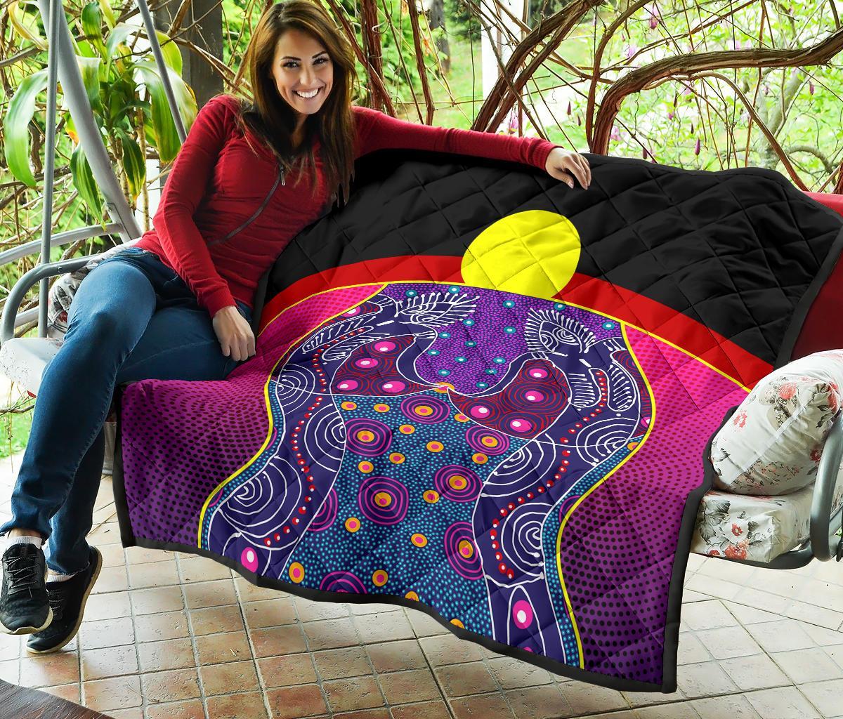 premium-quilt-aboriginal-sublimation-dot-pattern-style-violet
