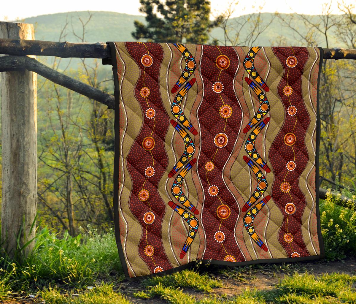 premium-quilts-aboriginal-patterns-coverlets-boomerang