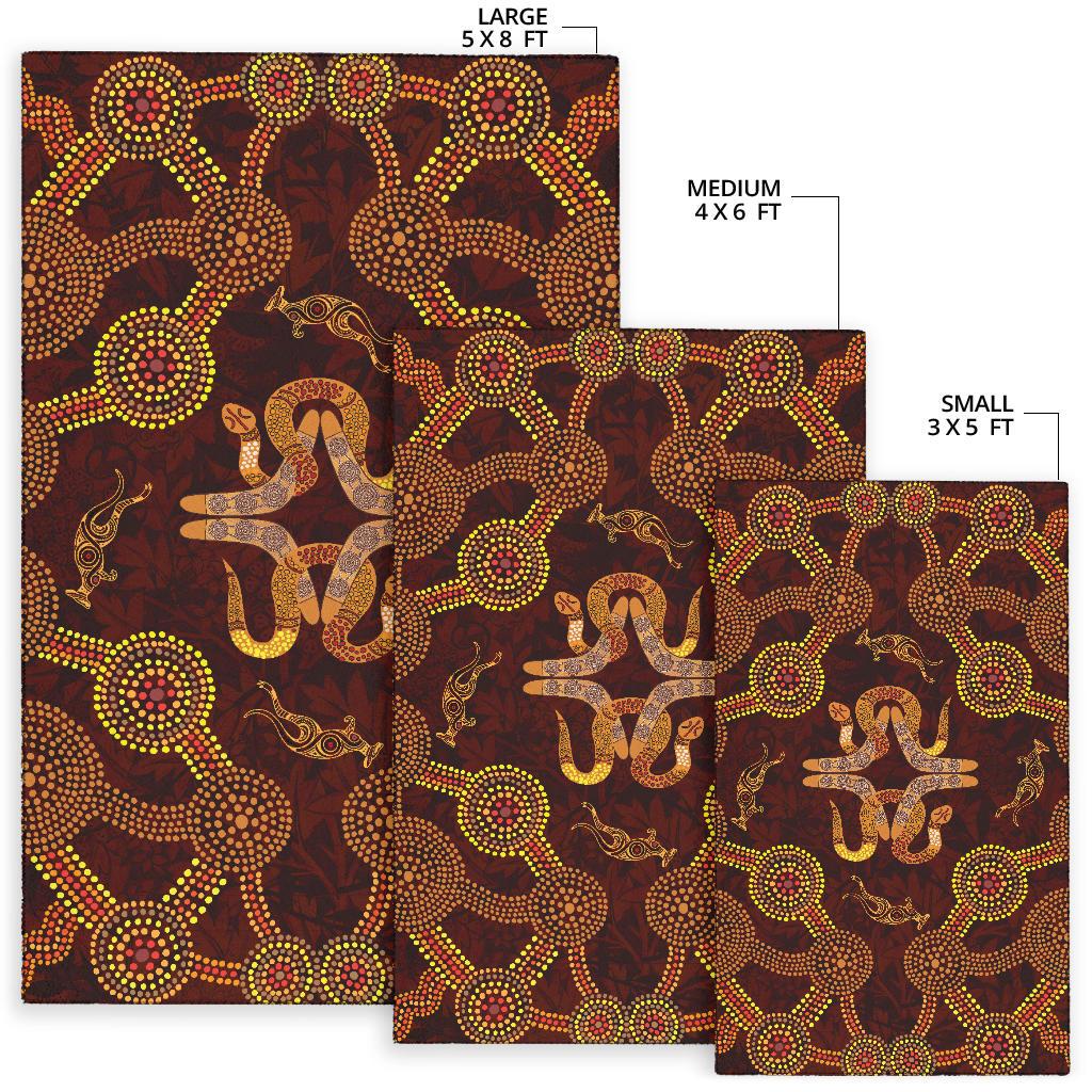 aboriginal-area-rug-snakes-boomerang-and-kangaroo