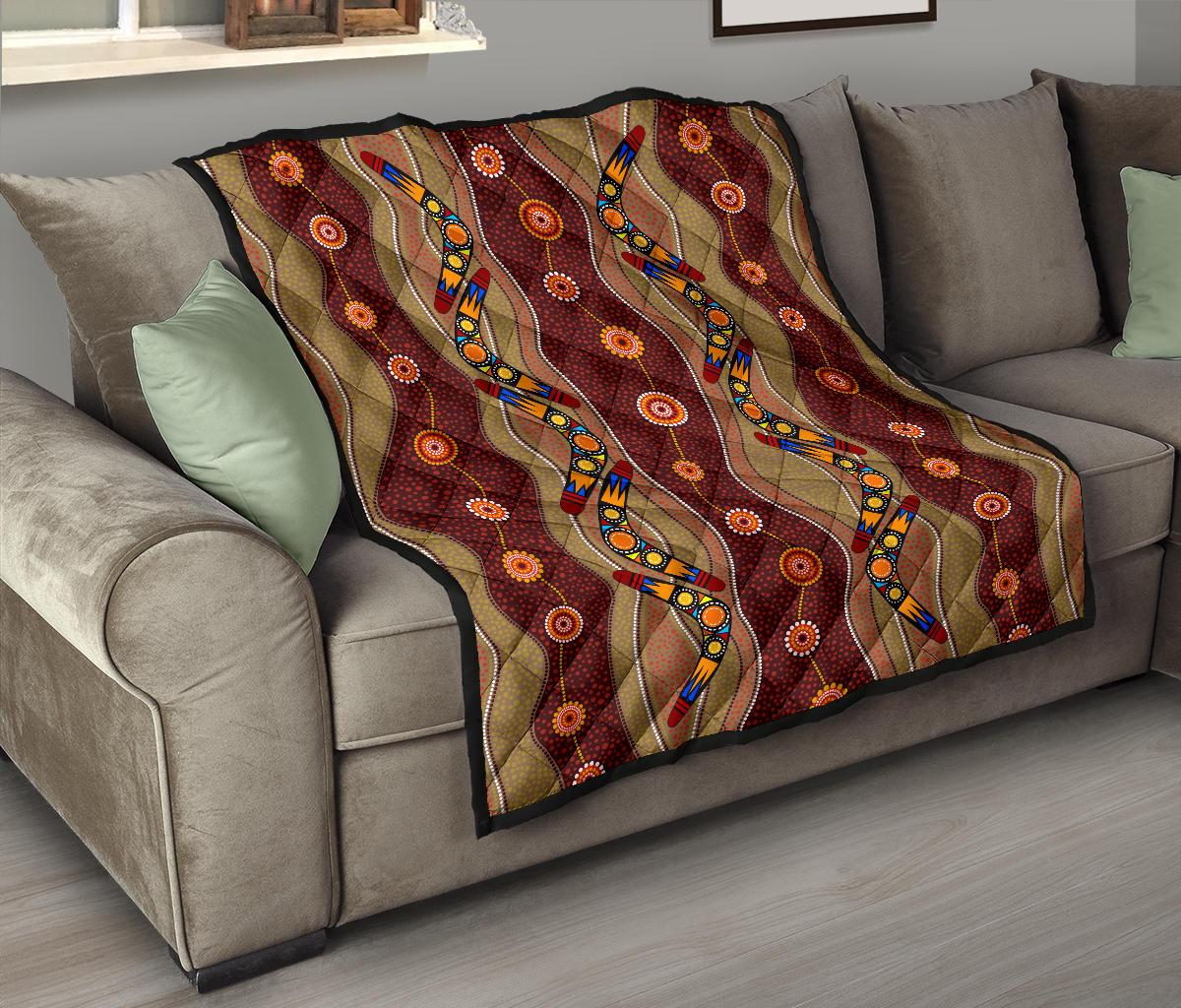 premium-quilts-aboriginal-patterns-coverlets-boomerang