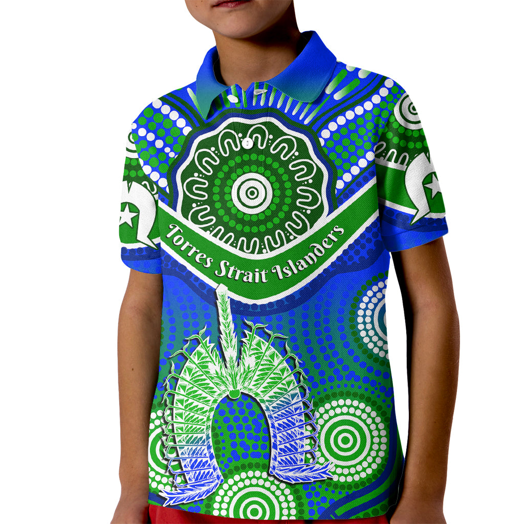 custom-personalised-torres-strait-islanders-kid-polo-shirt-dhari-australian-aboriginal-art