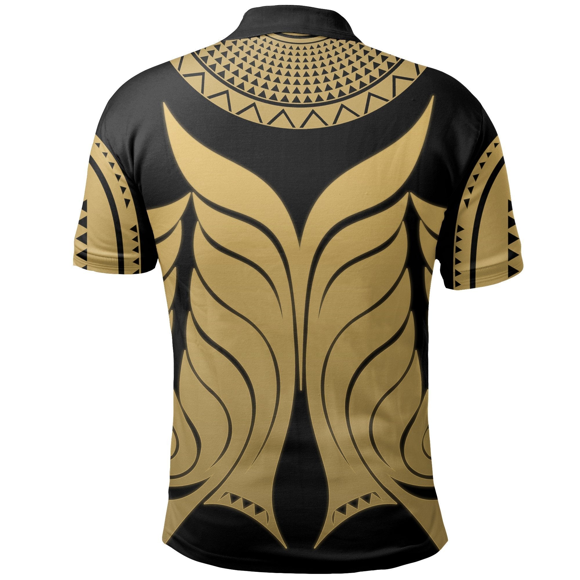 yap-tribal-tattoo-polo-shirt-gold
